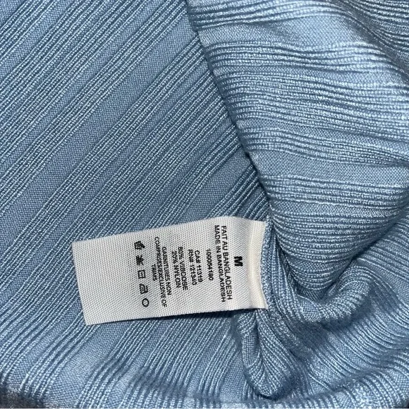 Garage Light Blue Ribbed Knit Top - Picture 9 of 11